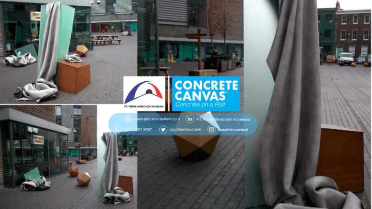 Not only as a construction material, concrete canvas also has aesthetic value.