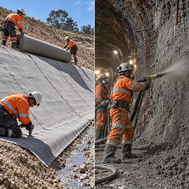 Concrete Canvas vs Shotcrete